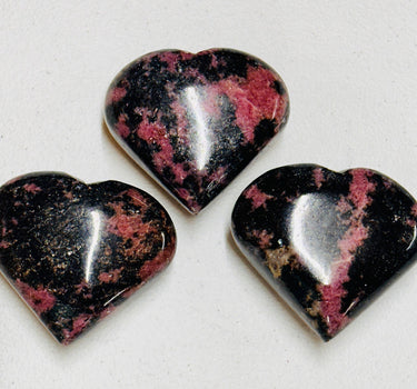 LARGE RHODONITE HEART