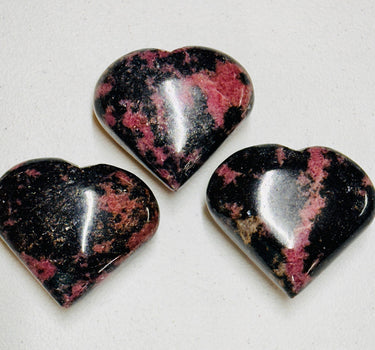 LARGE RHODONITE HEART