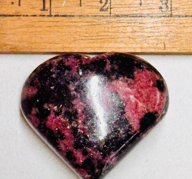 LARGE RHODONITE HEART