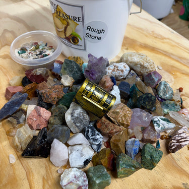 1 GALLON ROUGH STONE MINING BUCKET