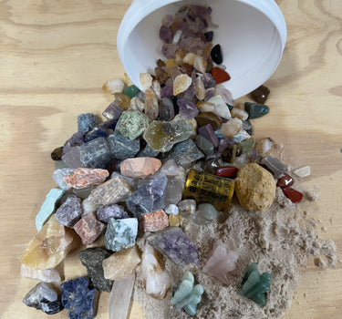 THE MINI FAIRY - QUART SIZED NATURAL CRYSTAL RAW STONE MINING BUCKET