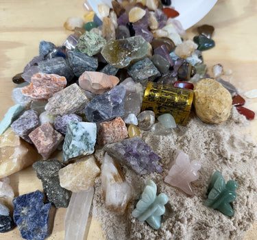 THE MINI FAIRY - QUART SIZED NATURAL CRYSTAL RAW STONE MINING BUCKET