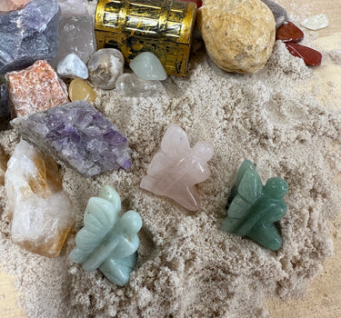 THE MINI FAIRY - QUART SIZED NATURAL CRYSTAL RAW STONE MINING BUCKET