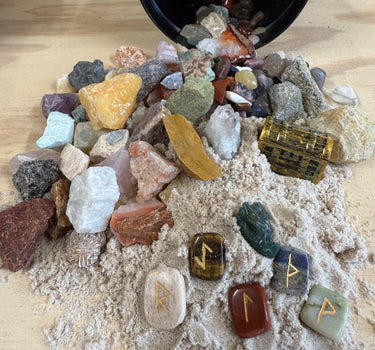 THE MINI VIKING - QUART SIZED NATURAL CRYSTAL RAW STONE MINING BUCKET