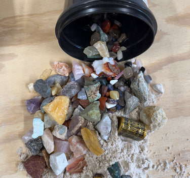 THE MINI VIKING - QUART SIZED NATURAL CRYSTAL RAW STONE MINING BUCKET