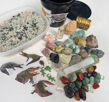 SWAMP BUCKET - NATURAL RAW CRYSTALS AND TUMBLED GEMSTONES