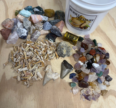 QUART MINI MINER FEEDING FRENZY NATURAL CRYSTAL MINING BUCKET