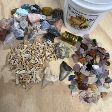 Mini Mining Assortment QUART MINI MINER FEEDING FRENZY NATURAL CRYSTAL MINING BUCKET