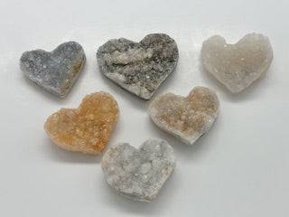 DOUBLE SIDED QUARTZ CRYSTAL CLUSTER HEART